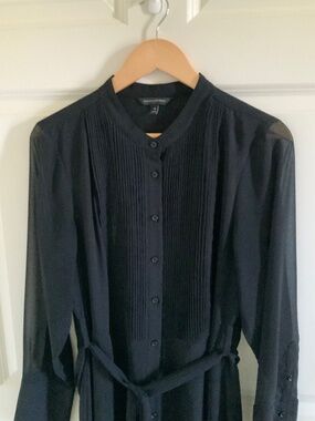 Black sheer dress with liner.